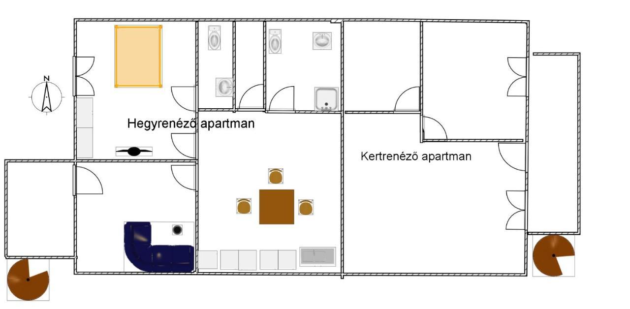 Bella Badacsony Apartmanhaz Apartment Badacsonytomaj Bagian luar foto
